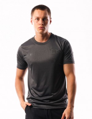 Black Russell Athletic Active Men T Shirts | 60GBTOKIX