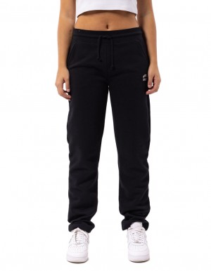 Black Russell Athletic Originals Small Arch Open Leg Women Track pants | 06MIEPFQO