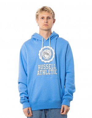 Blue Russell Athletic Collegiate Men Hoodie | 41WBCAMIN