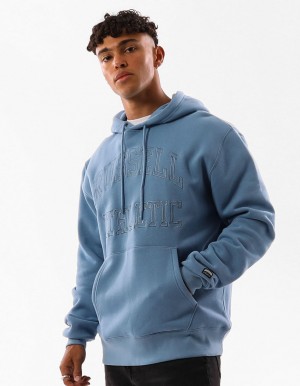 Blue Russell Athletic Greenwich Men Hoodie | 46UJCWHFV