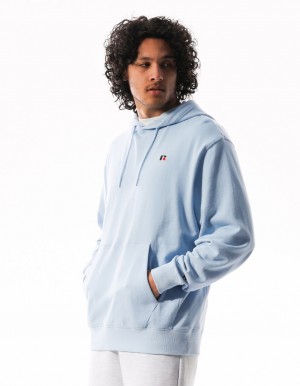 Blue Russell Athletic R Logo Men Hoodie | 31HPBKYVW