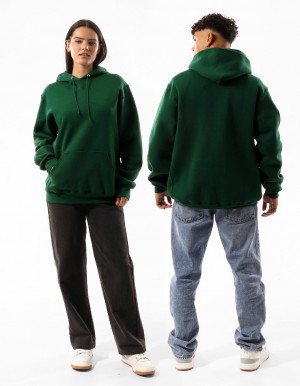 Dark Green Russell Athletic Unisex Dri Women Hoodie | 47BFNRSGZ