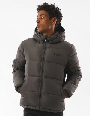 Grey Russell Athletic Hampton Men Jackets | 97HGVOWIM