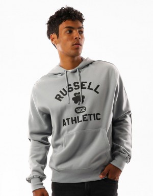 Grey Russell Athletic Lexington Men Hoodie | 95YWGRCPE