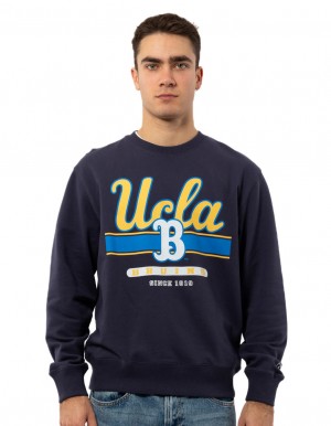 Navy Russell Athletic 1919 Men Crew Neck Sweaters | 27WIVPHRT