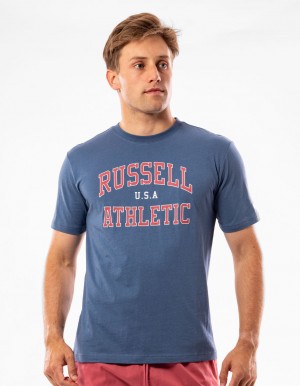 Navy Russell Athletic Samson Men T Shirts | 35PAKXHCM