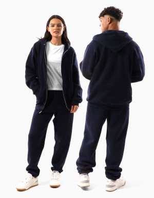 Navy Russell Athletic Unisex Dri Men Jackets | 03UEOGNXJ