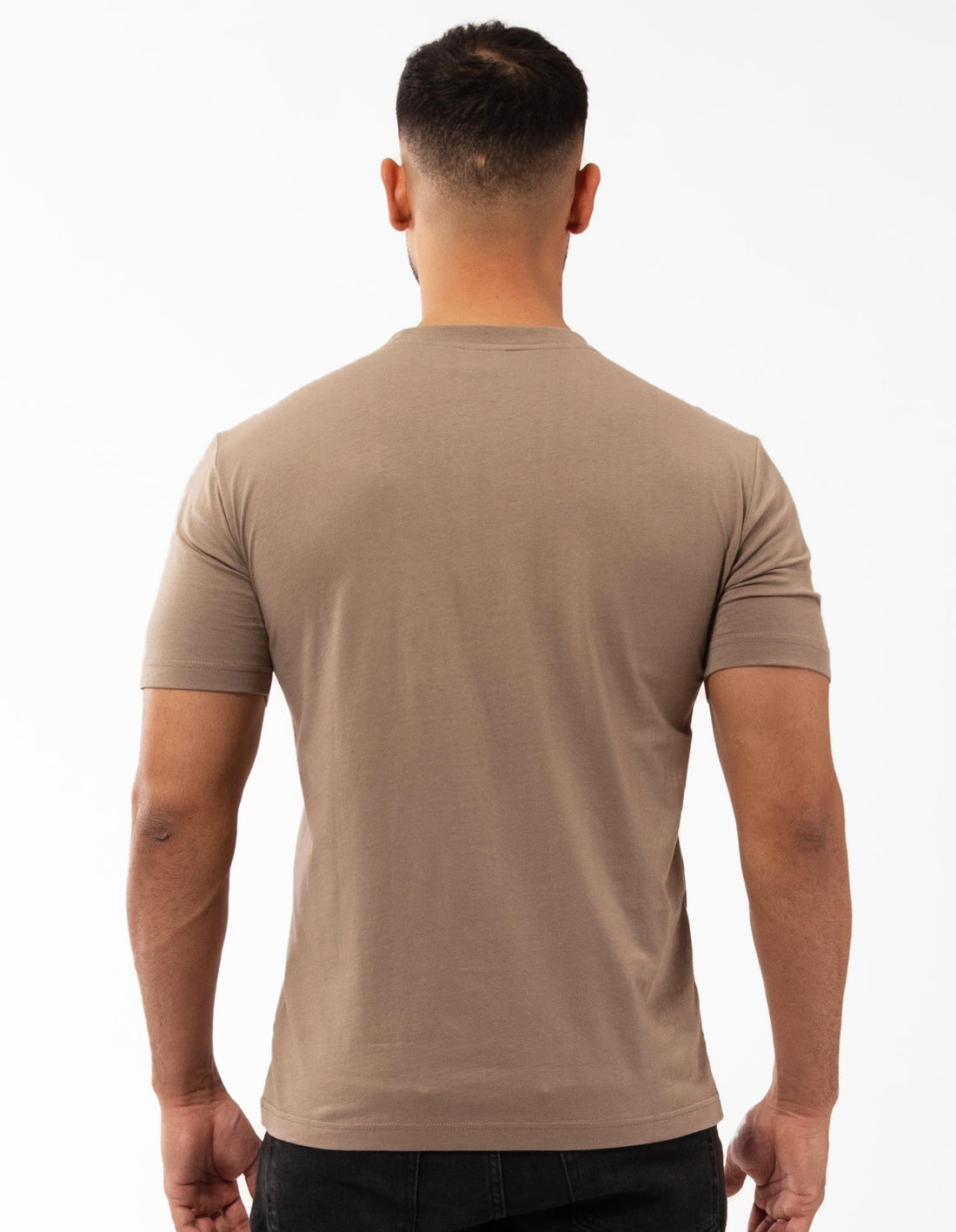 Beige Russell Athletic Big Seal Men T Shirts | 21JCRKIHM