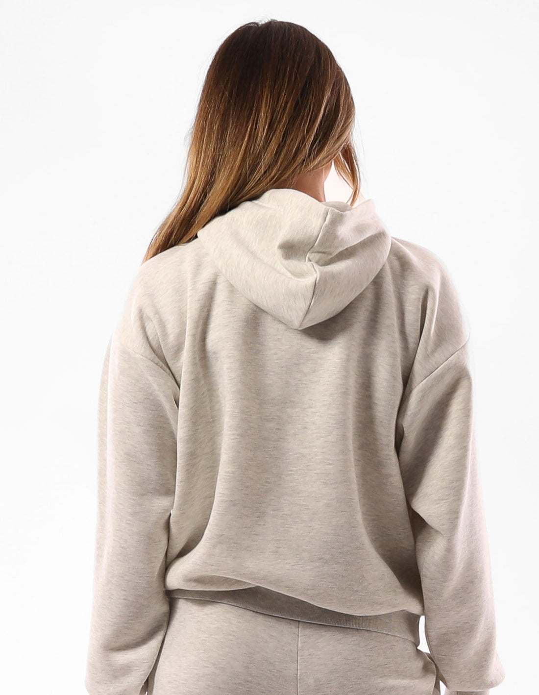 Beige Russell Athletic Original Inlay Logo Women Hoodie | 42IUSDAEG