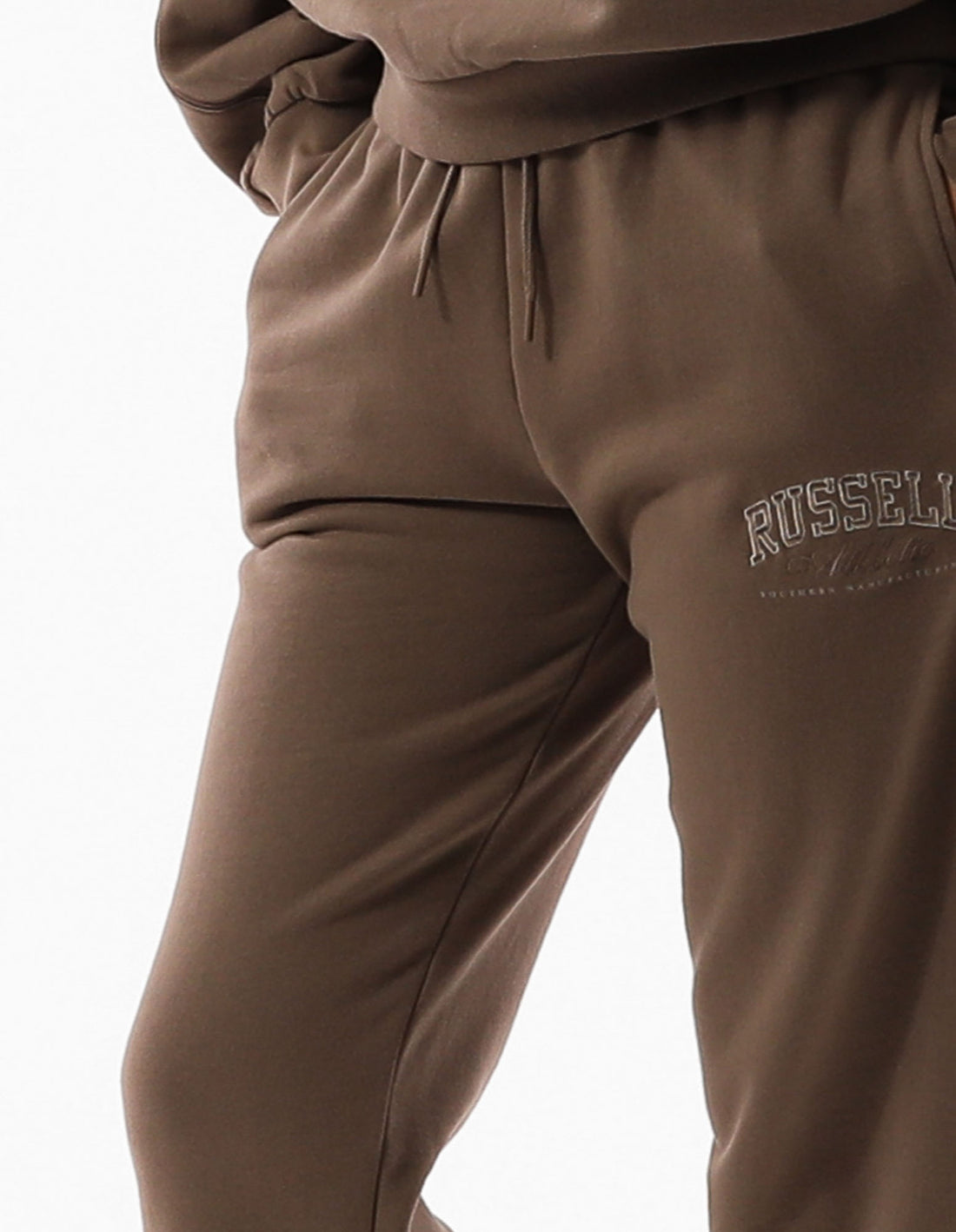 Beige Russell Athletic Tribeca Semi Baggy Women Track pants | 08IKNCJZY