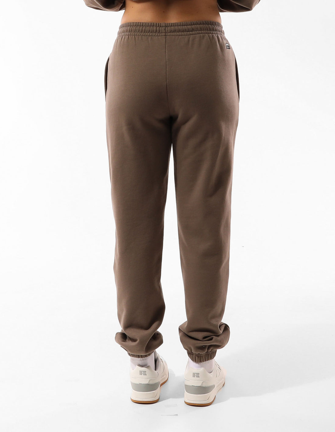 Beige Russell Athletic Tribeca Semi Baggy Women Track pants | 08IKNCJZY