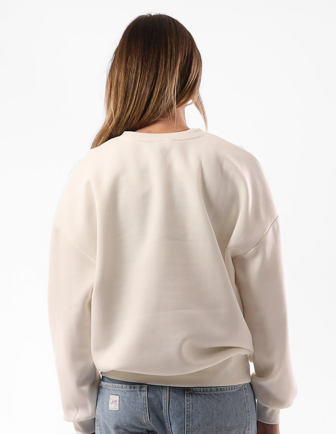 Beige Russell Athletic Two Women Crew Neck Sweaters | 84NMKXBJY