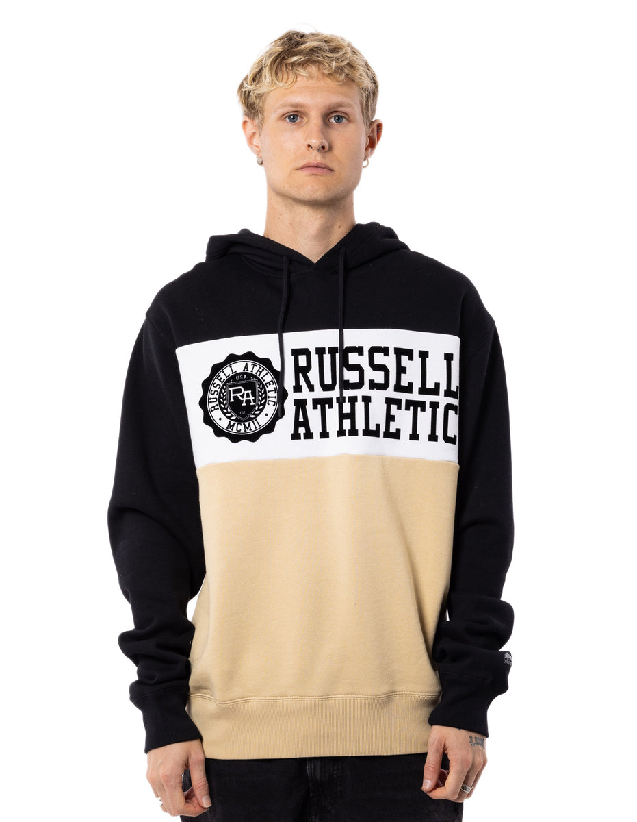 Beige / Black Russell Athletic Carter Men Hoodie | 46WBRZAOX