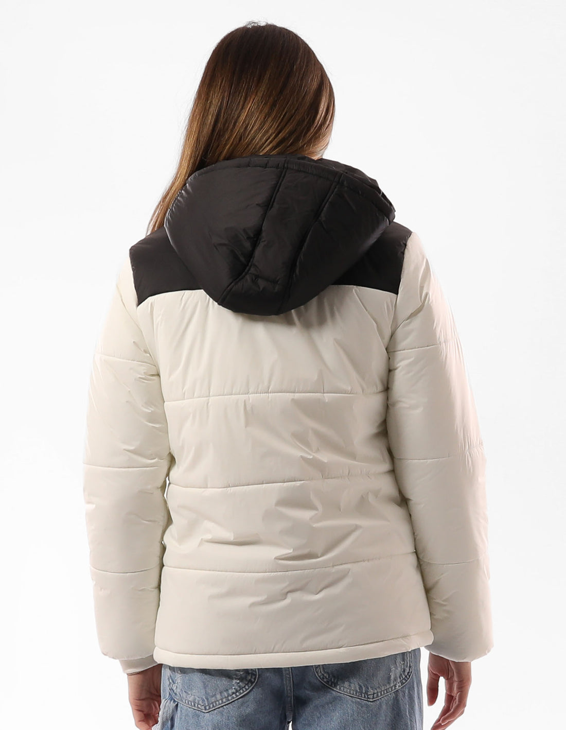 Beige / Black Russell Athletic Sierra Women Puffer Jacket | 21LWCFVAB