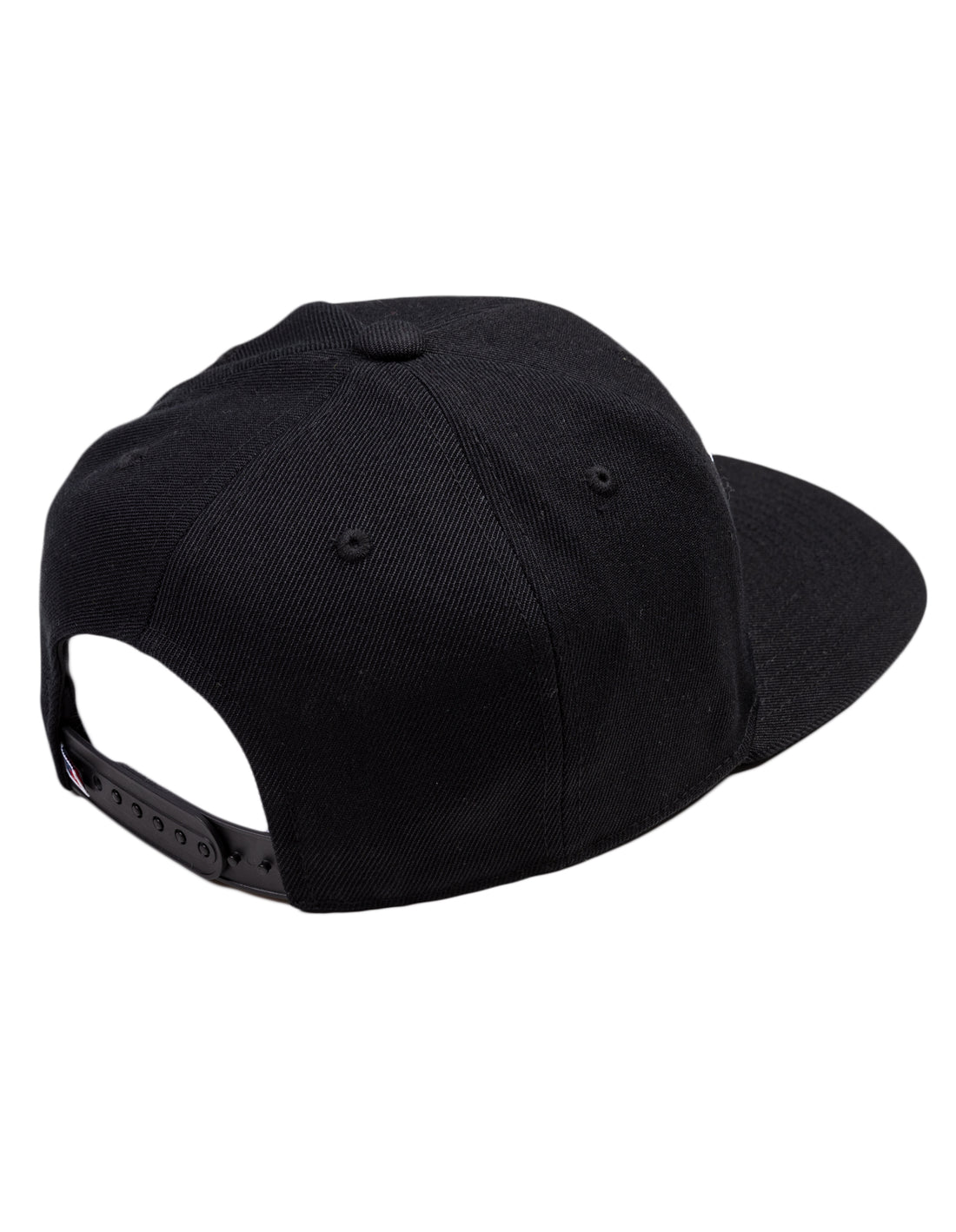 Black Russell Athletic Arch Logo Snap Back 3D Embroidered Accessories Caps | 34SLXJITM