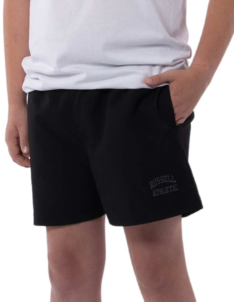 Black Russell Athletic Core Unisex Youth Woven Kids\' Shorts | 16NJGTIRU