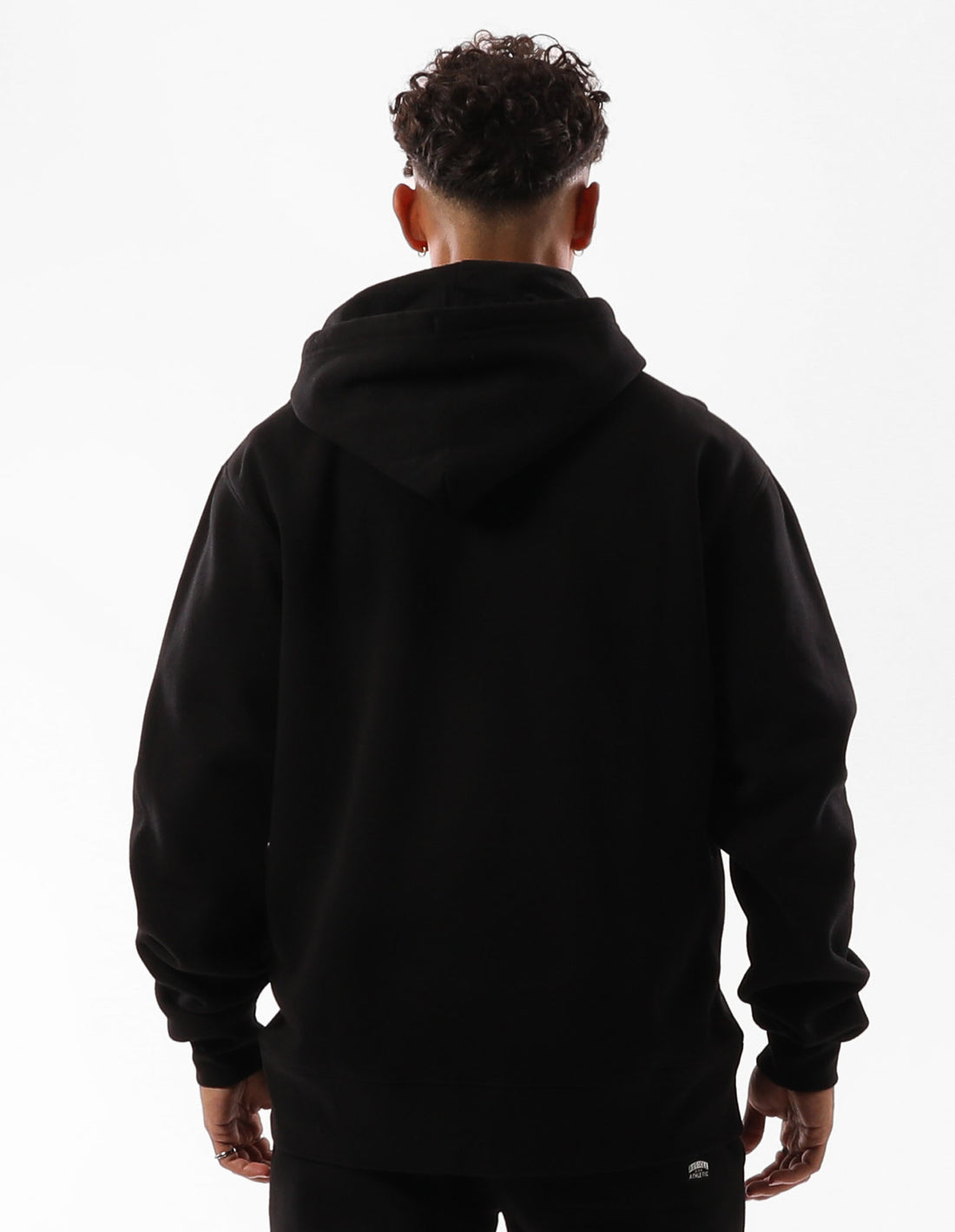 Black Russell Athletic Greenwich Men Hoodie | 28HOZQEJV