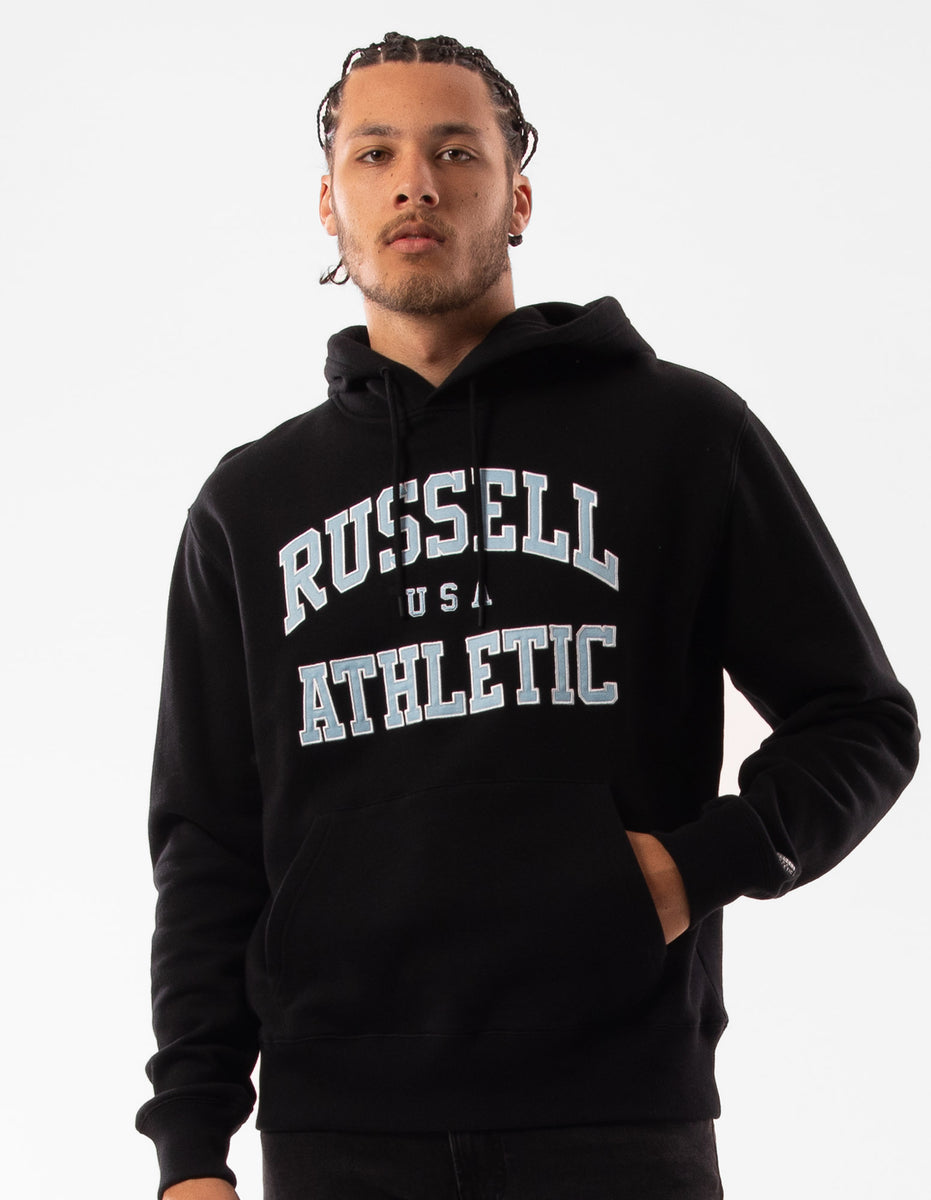 Black Russell Athletic Mercer Men Hoodie | 56TQHVODC