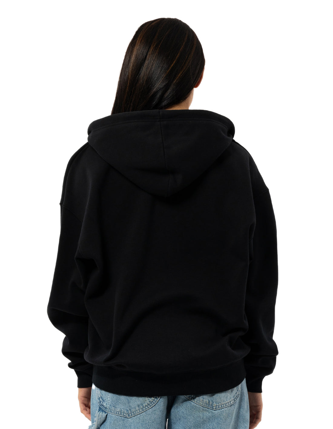 Black Russell Athletic Originals Embroidered Zip Through Women Hoodie | 46MWIESXH