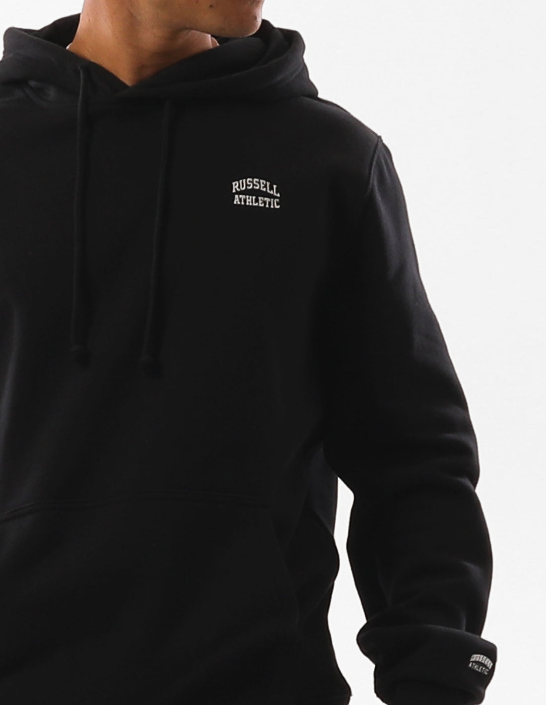 Black Russell Athletic Originals Small Arch Men Hoodie | 96ZYLXQSM