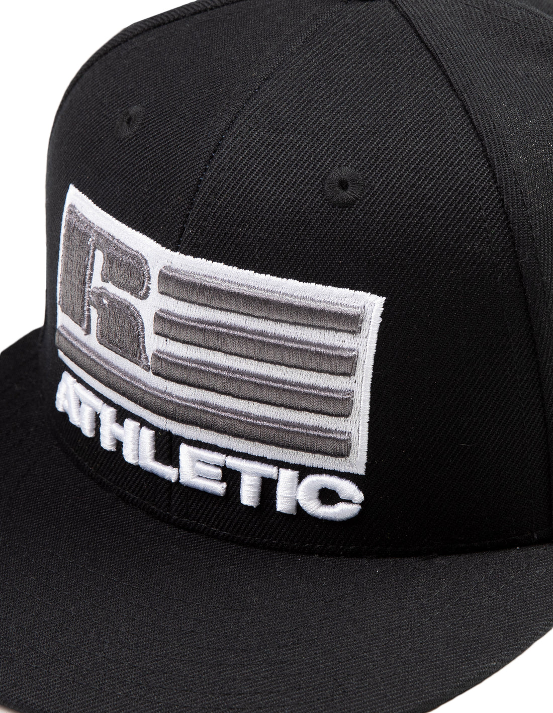 Black Russell Athletic Patriot Logo Snap Back 3D Embroidered Accessories Caps | 91LQDEXMC