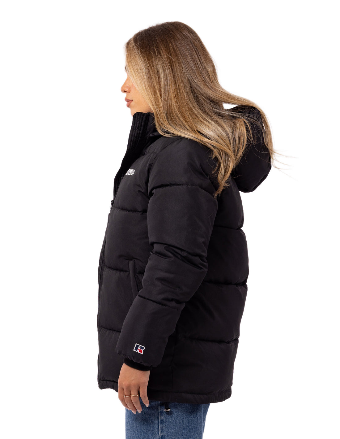 Black Russell Athletic Tribecca Women Puffer Jacket | 12WPMOYXJ