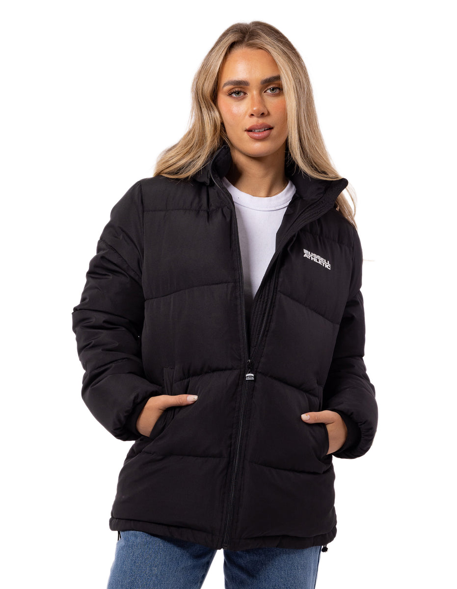 Black Russell Athletic Tribecca Women Puffer Jacket | 12WPMOYXJ