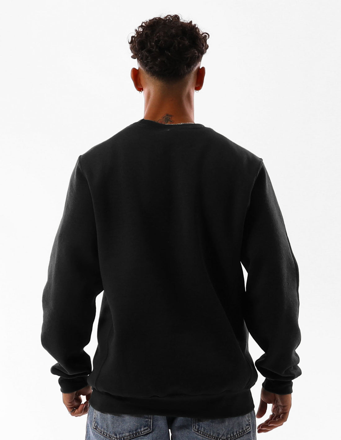 Black Russell Athletic Unisex Dri Men Crew Neck Sweaters | 60JXVWAKS