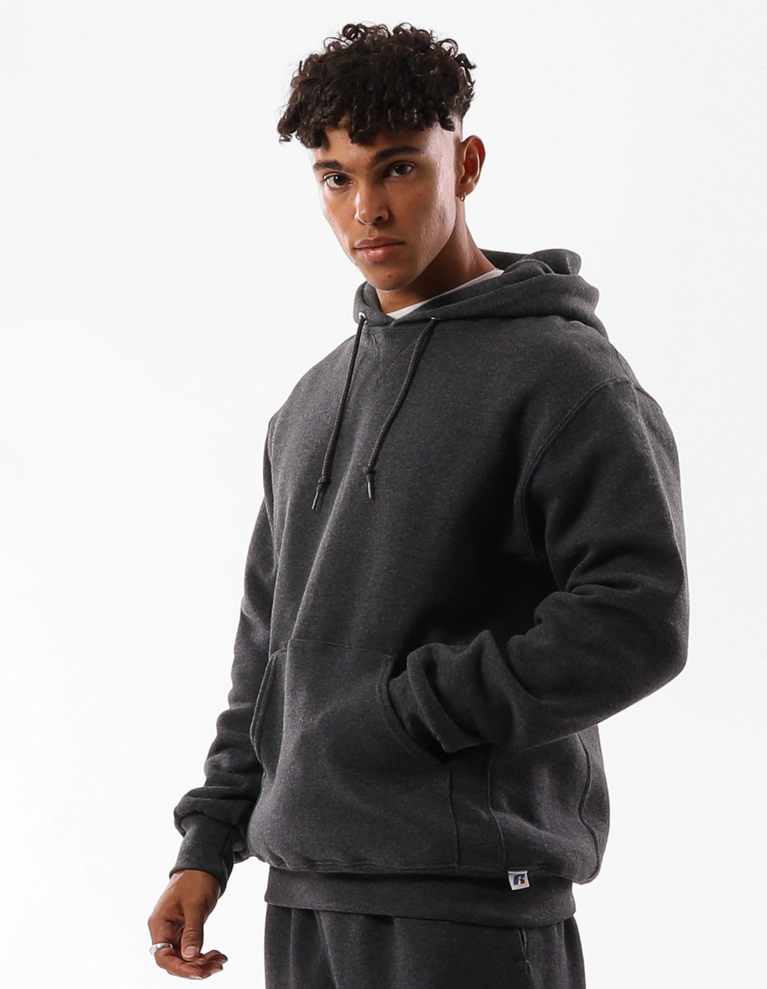 Black Russell Athletic Unisex Dri Men Hoodie | 02HXSPRMQ