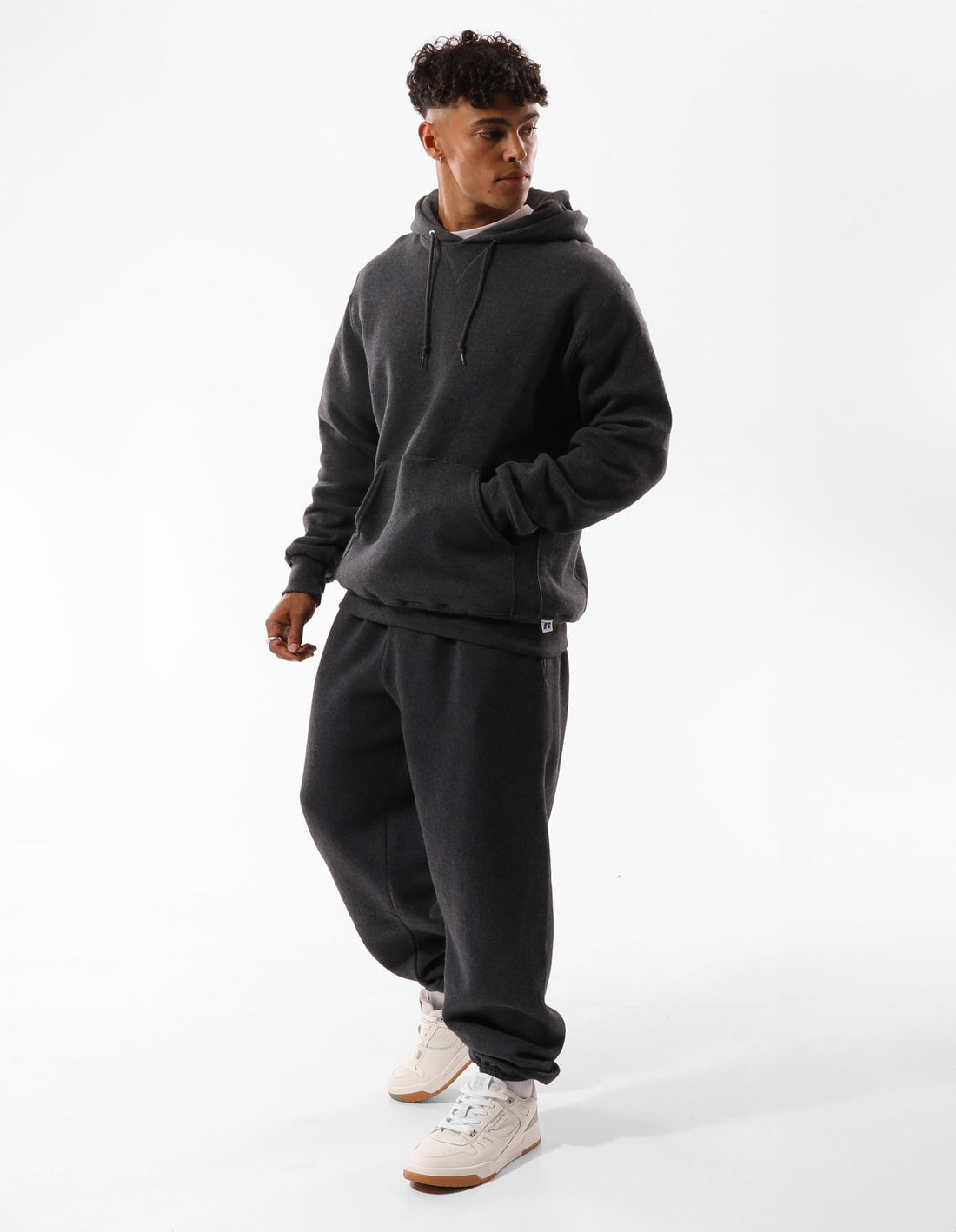 Black Russell Athletic Unisex Dri Men Hoodie | 02HXSPRMQ