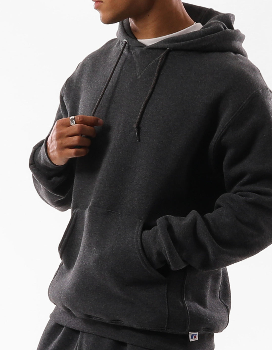 Black Russell Athletic Unisex Dri Men Hoodie | 02HXSPRMQ