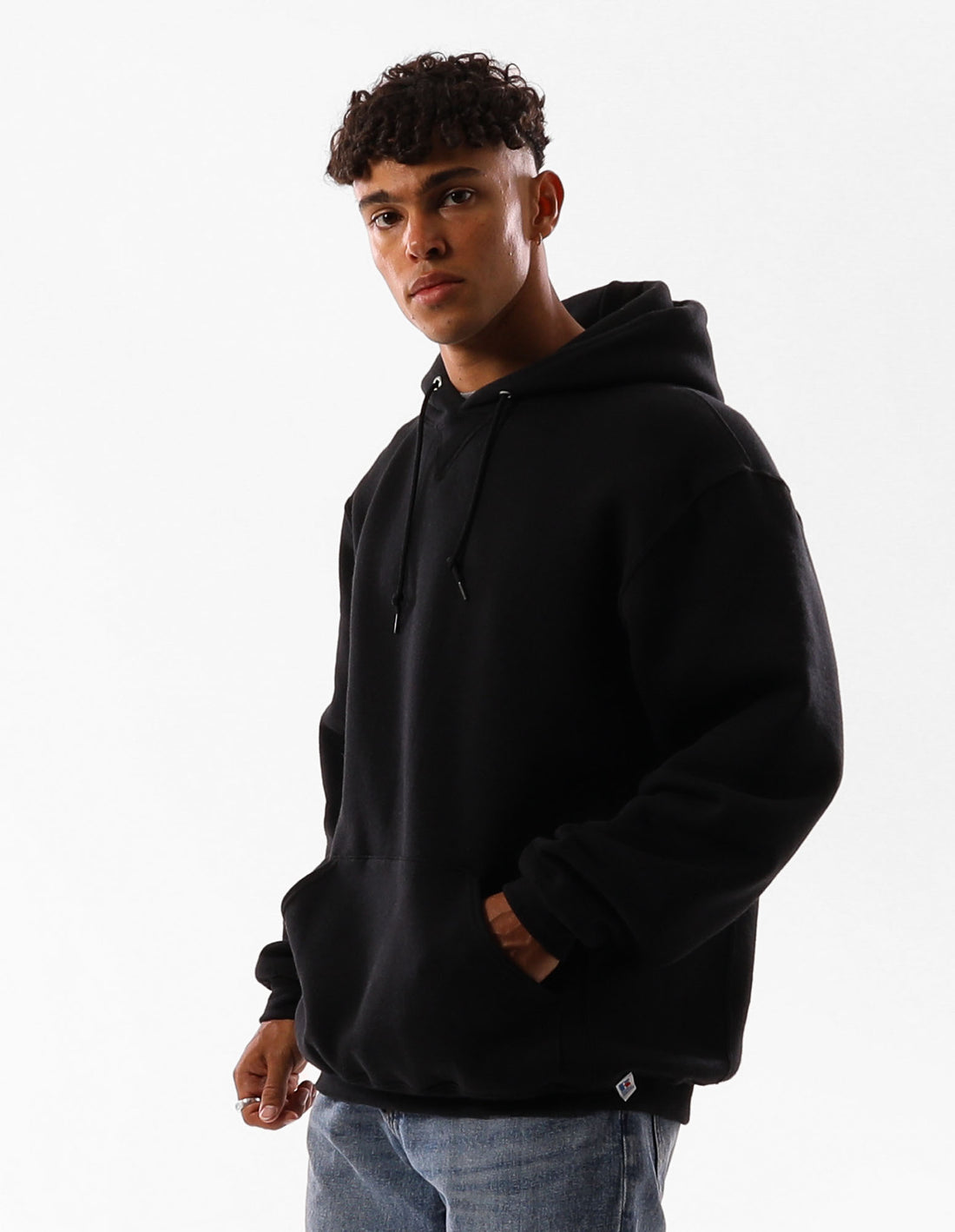 Black Russell Athletic Unisex Dri Men Hoodie | 19PBZXWLK