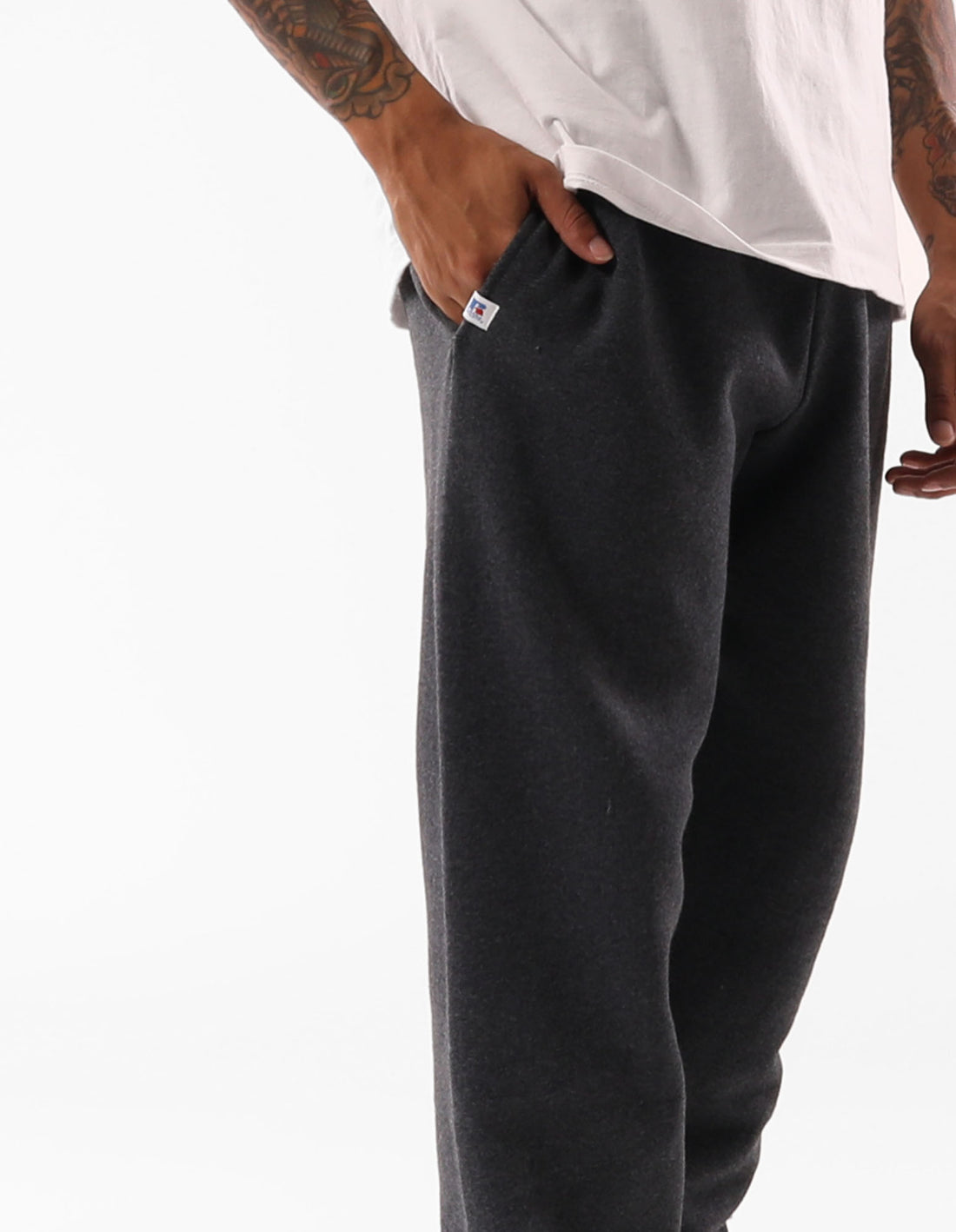 Black Russell Athletic Unisex Dri Men Track pants | 91TYPNLWD