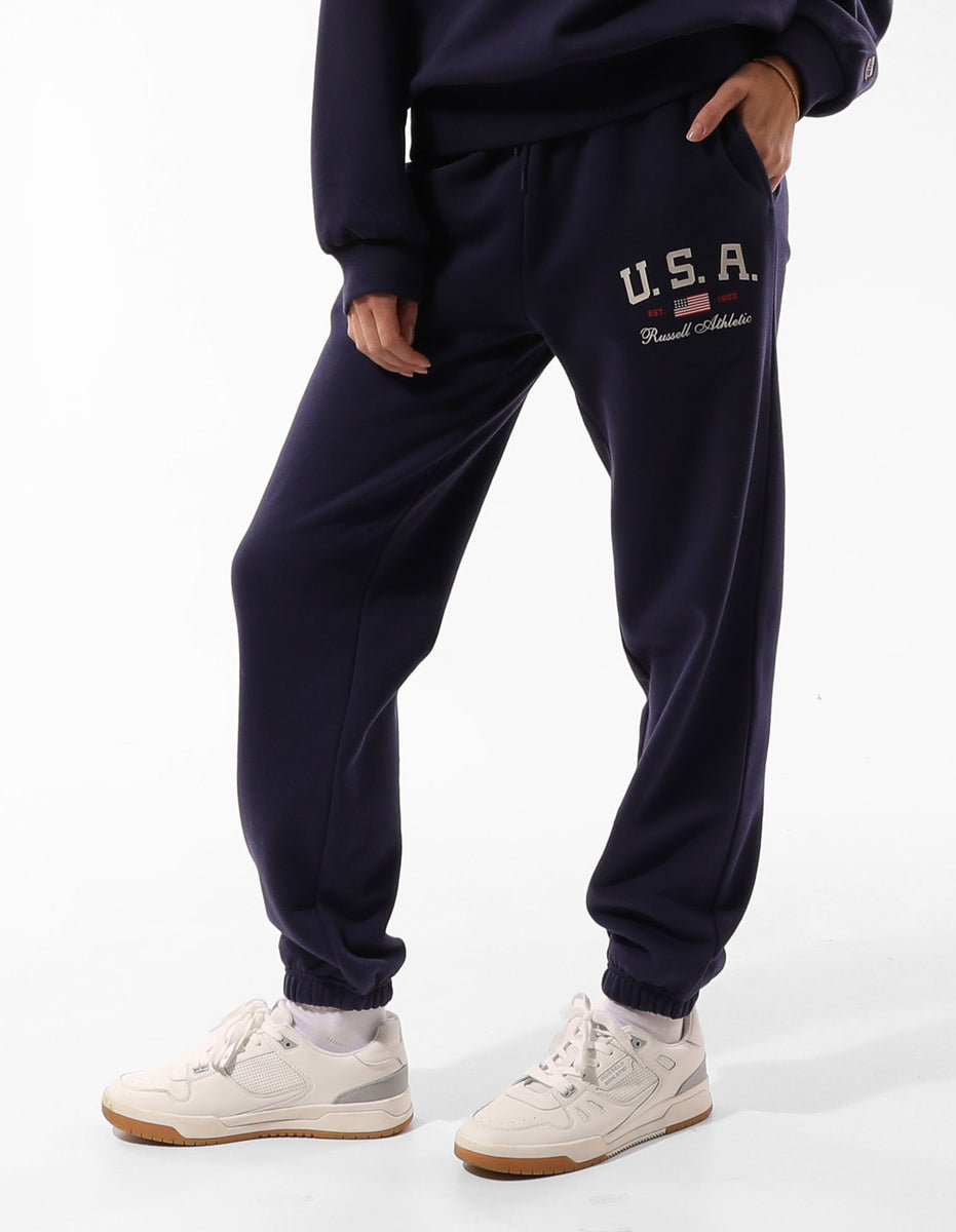 Blue Russell Athletic 1902 Baggy Women Track pants | 91CBTWPKU