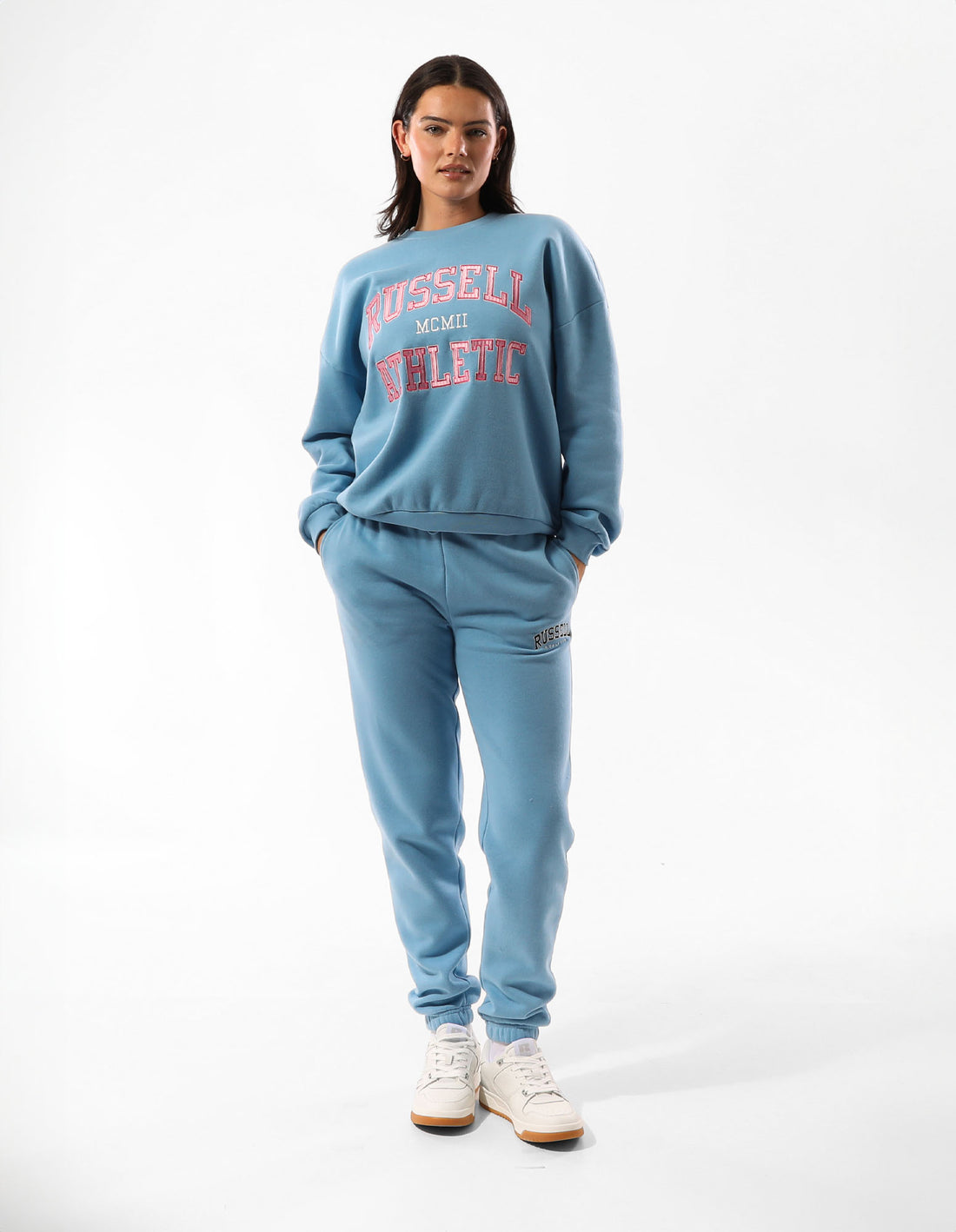 Blue Russell Athletic Arlington Baggy Women Track pants | 86JWUEVAQ