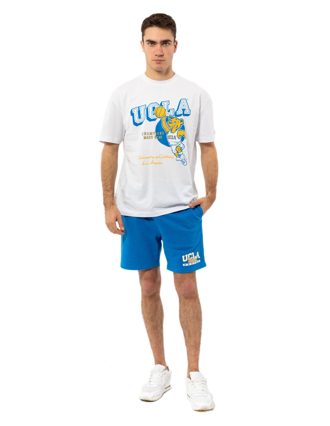 Blue Russell Athletic California Men Shorts | 97TVZMBCH