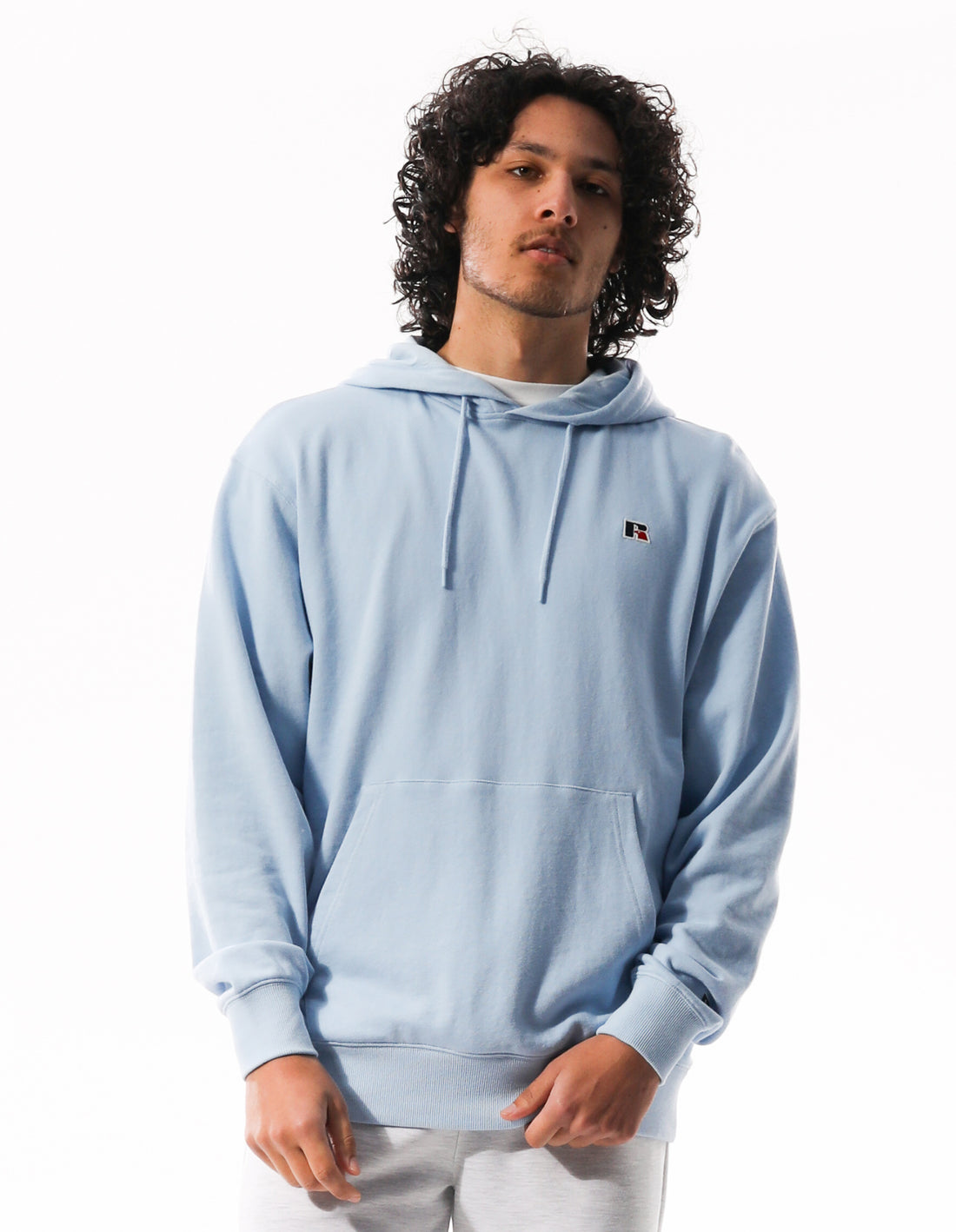 Blue Russell Athletic R Logo Men Hoodie | 31HPBKYVW