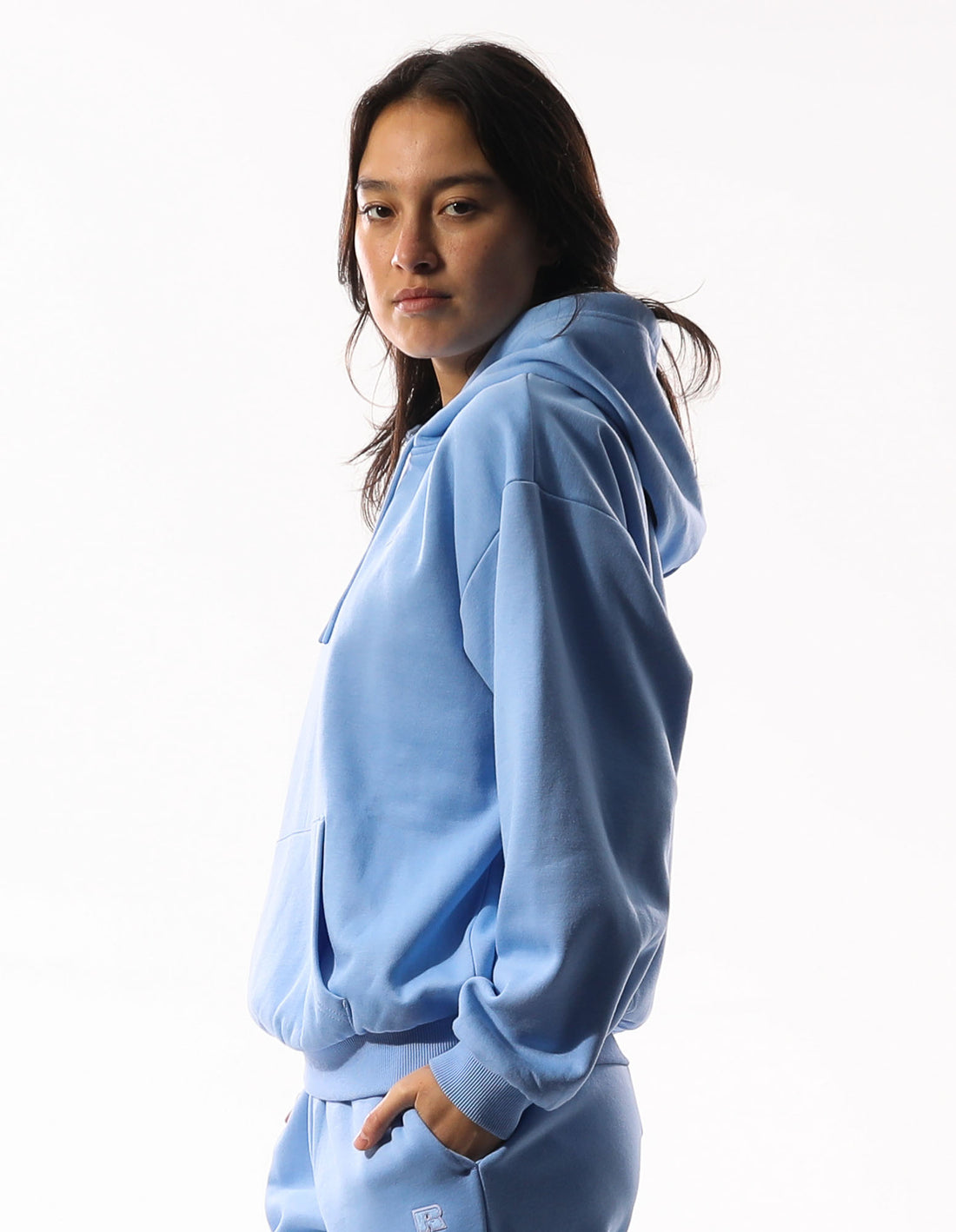 Blue Russell Athletic R Logo Women Hoodie | 65OPIEBAL