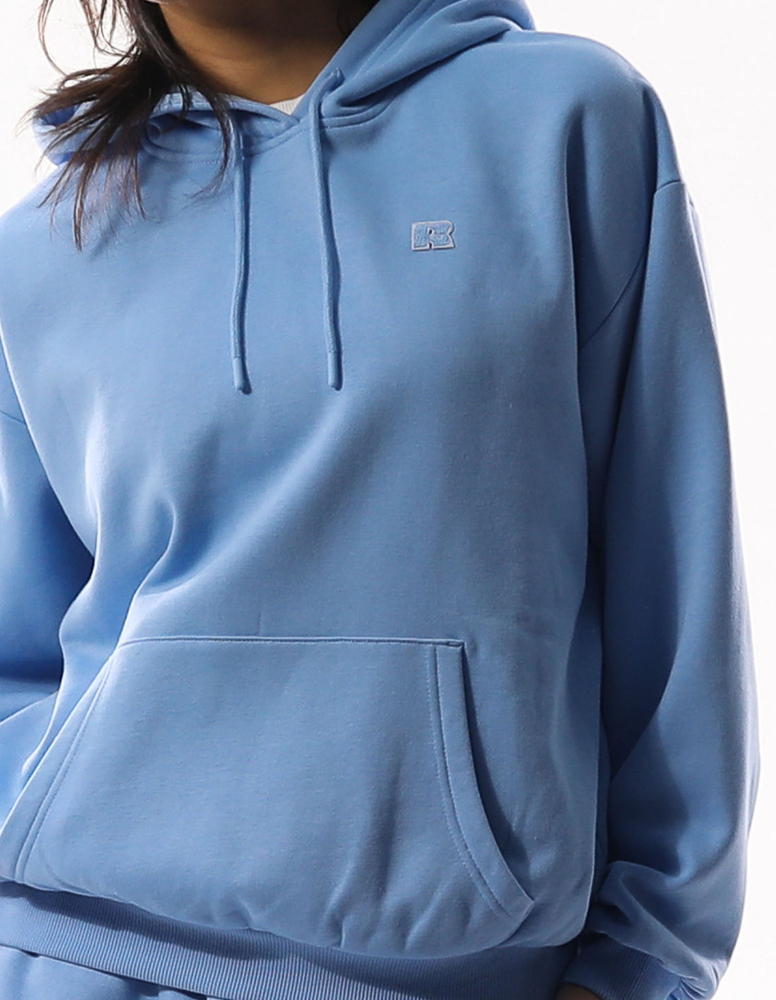 Blue Russell Athletic R Logo Women Hoodie | 65OPIEBAL