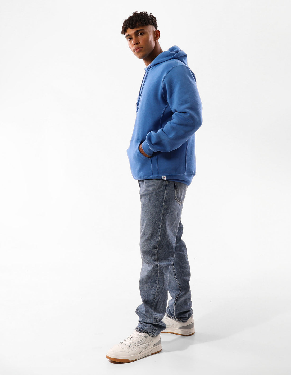 Blue Russell Athletic Unisex Dri Men Hoodie | 78DATIVMK