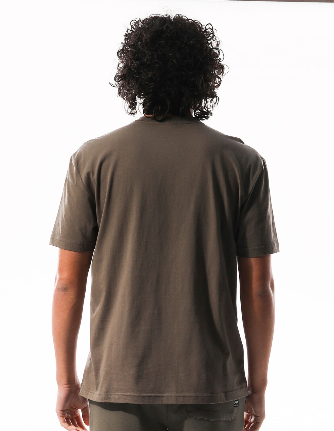 Brown Russell Athletic R Logo Slouch Men T Shirts | 19PJBWIHG