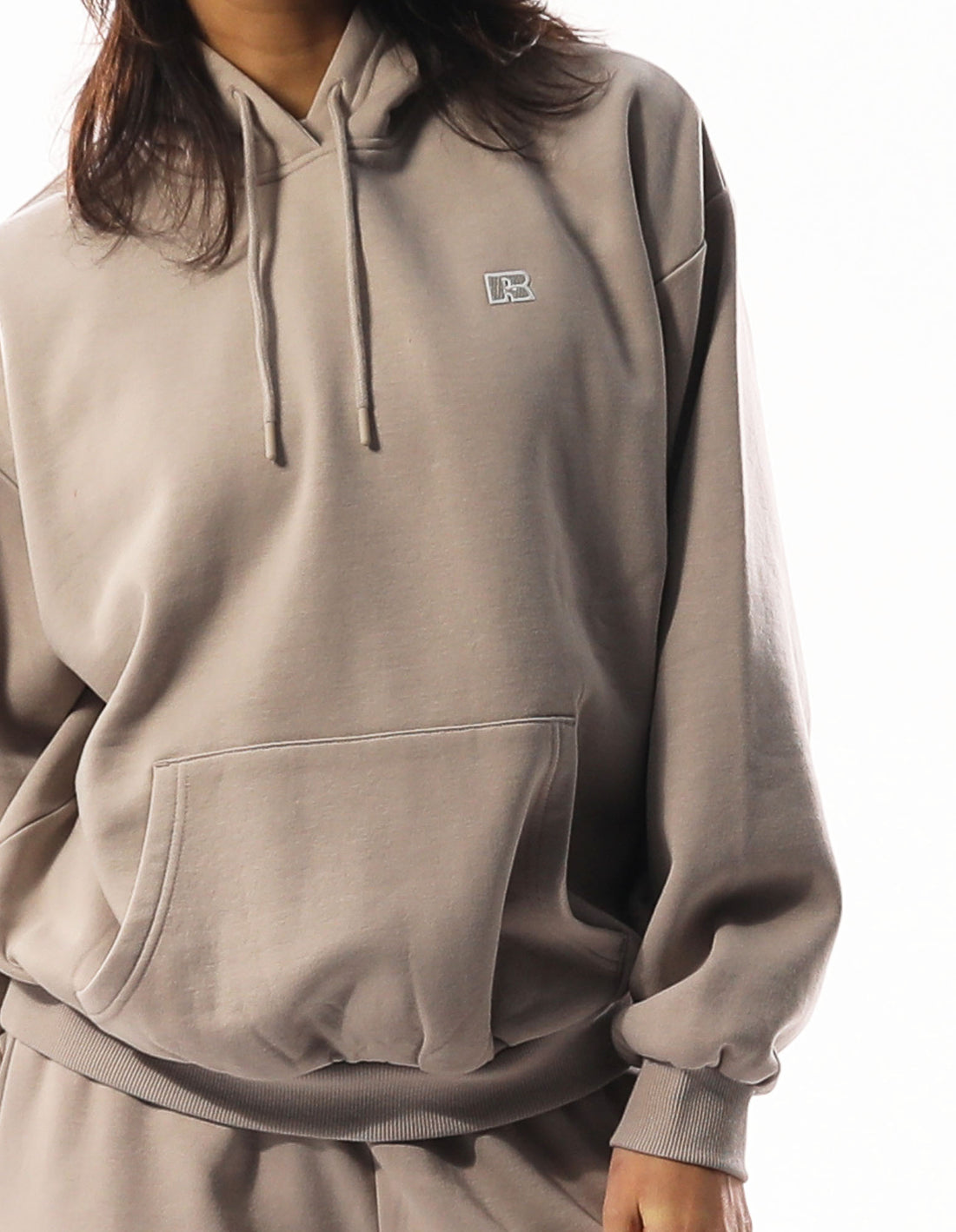 Brown Russell Athletic R Logo Women Hoodie | 18NELJIGP