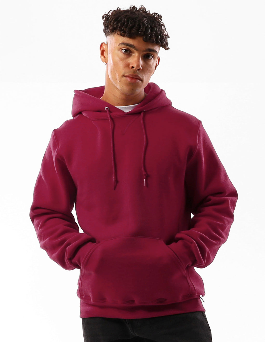 Burgundy Russell Athletic Unisex Dri Men Hoodie | 59LAGOUTJ