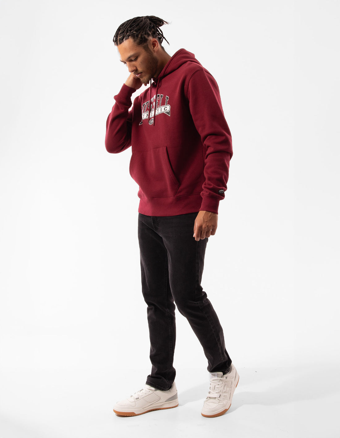 Burgundy Russell Athletic Vortex Men Hoodie | 41PXSOULQ