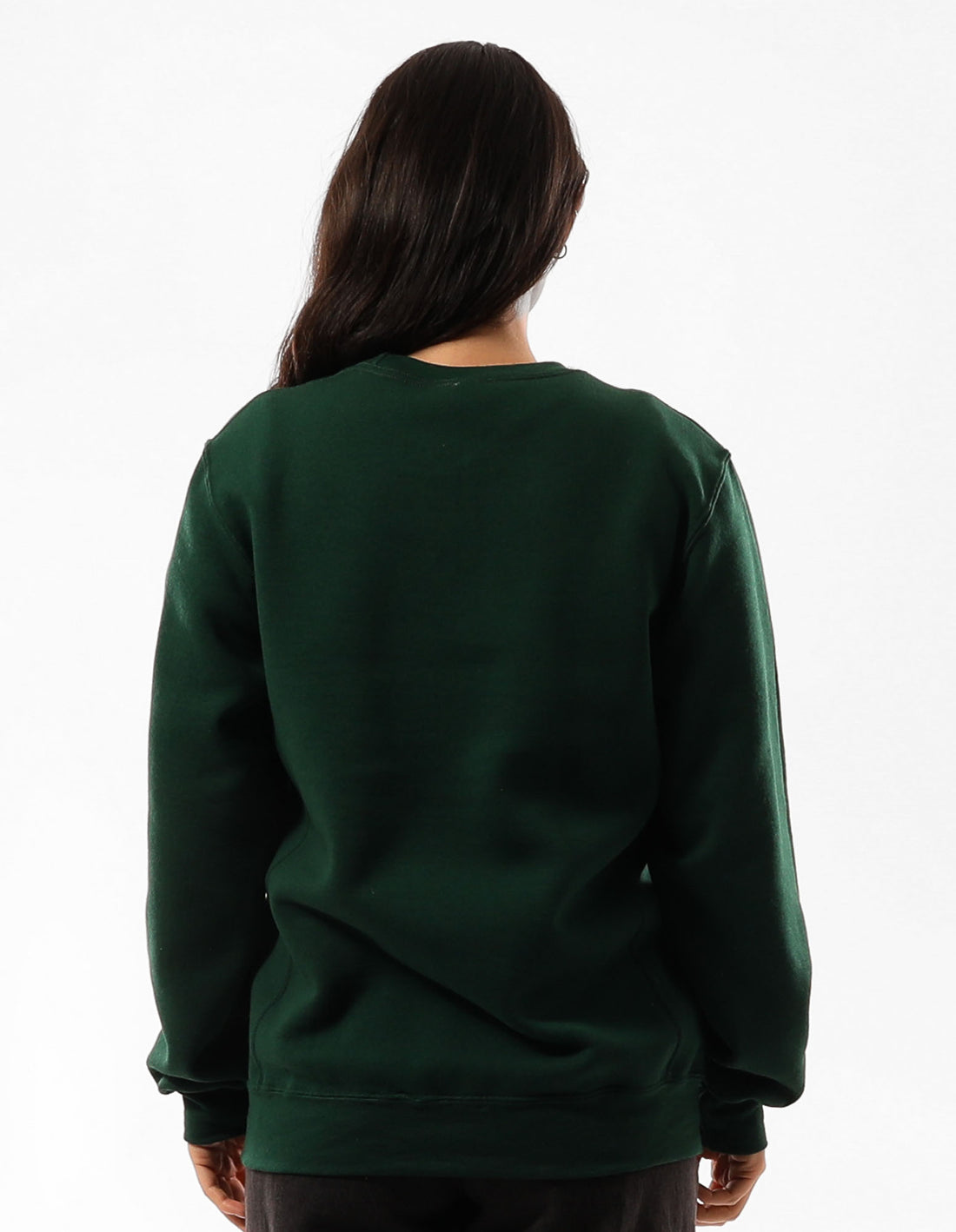 Dark Green Russell Athletic Unisex Dri Men Crew Neck Sweaters | 30SGKDJFO