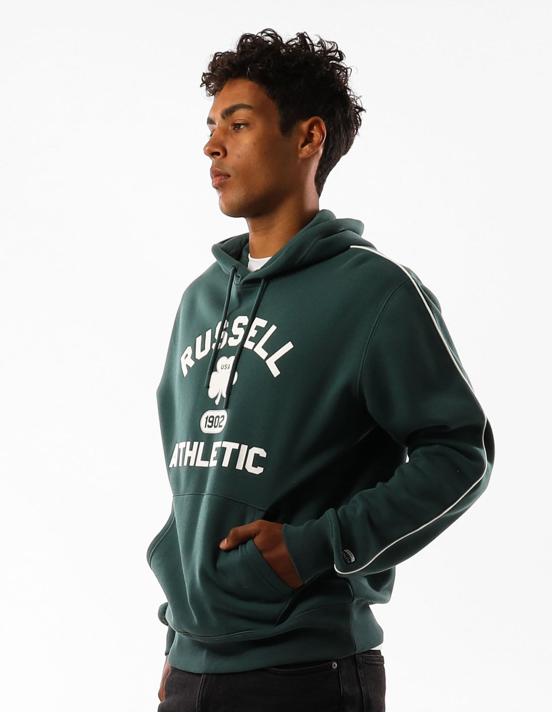 Green Russell Athletic Lexington Men Hoodie | 08RUNKCFX