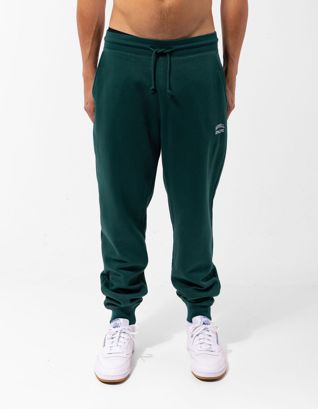 Green Russell Athletic Originals Small Arch Cuff Men Track pants | 97CRMGJFO