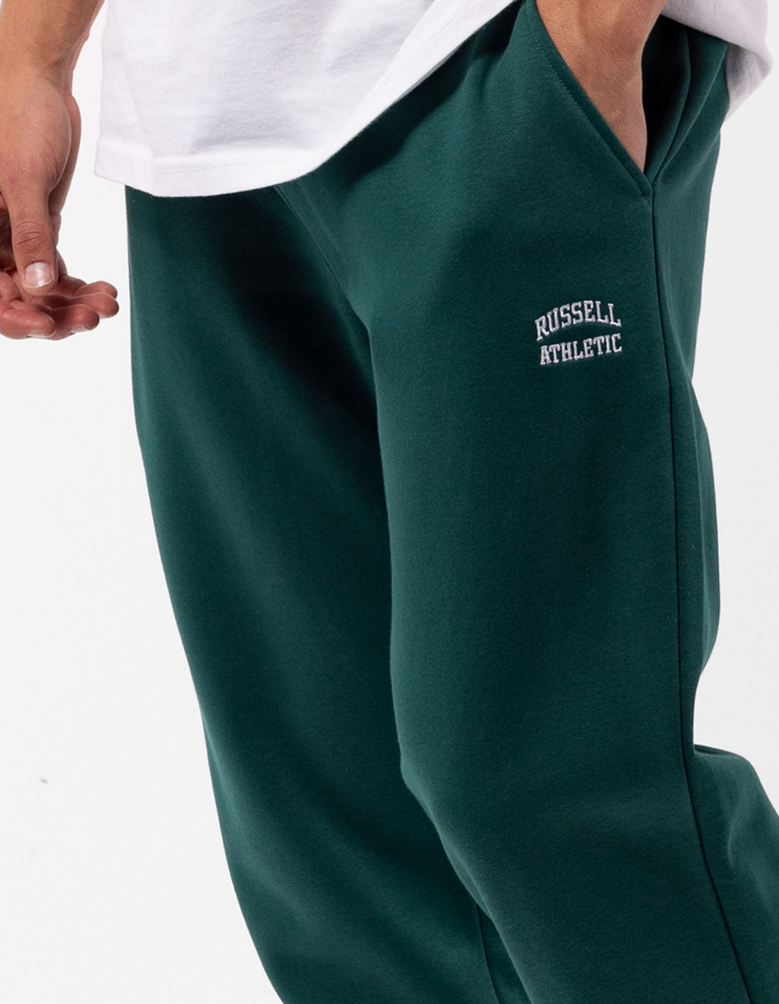 Green Russell Athletic Originals Small Arch Cuff Men Track pants | 97CRMGJFO