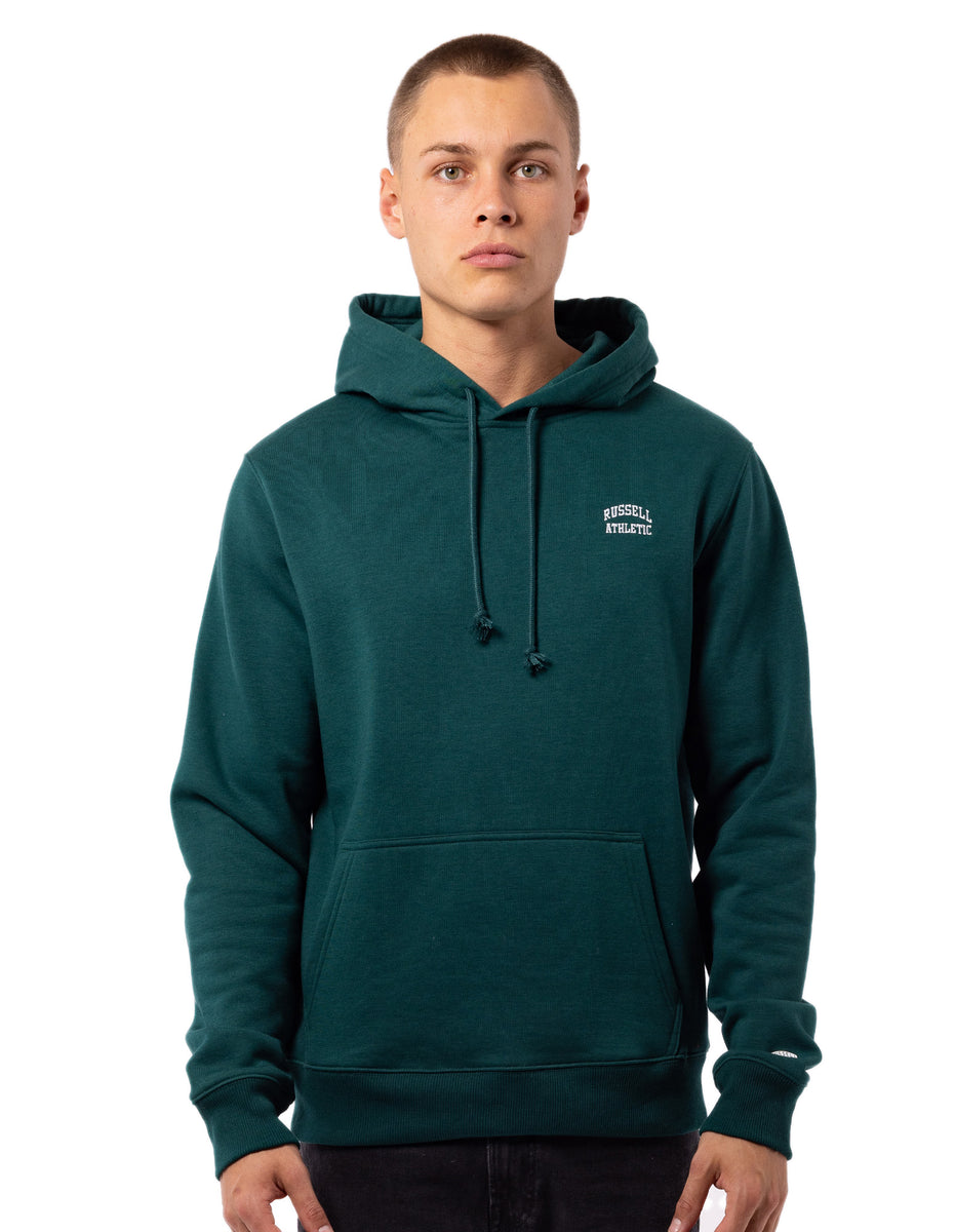 Green Russell Athletic Originals Small Arch Men Hoodie | 51ARUBLES