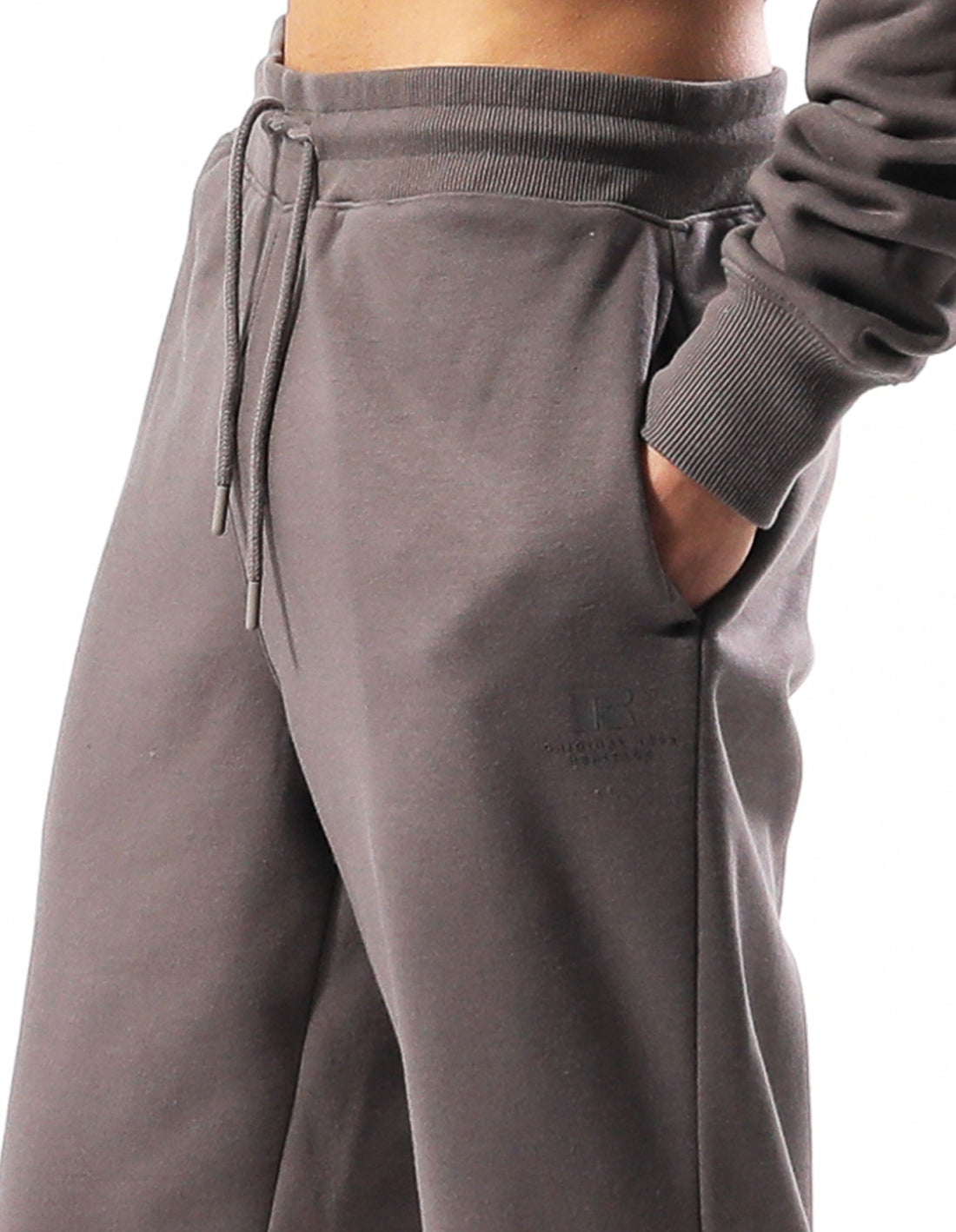 Grey Brown Russell Athletic Brooklyn Cuffed Men Track pants | 02VMDBTFK